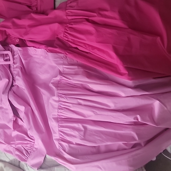 Christopher John Rogers two-tone pink dress sz 10 - Picture 4 of 5